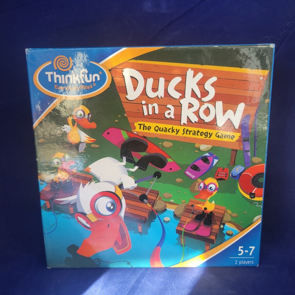Ducks in a Row - The Quacky Strategy Game by Thinkfun Games 2007 USED Good COND